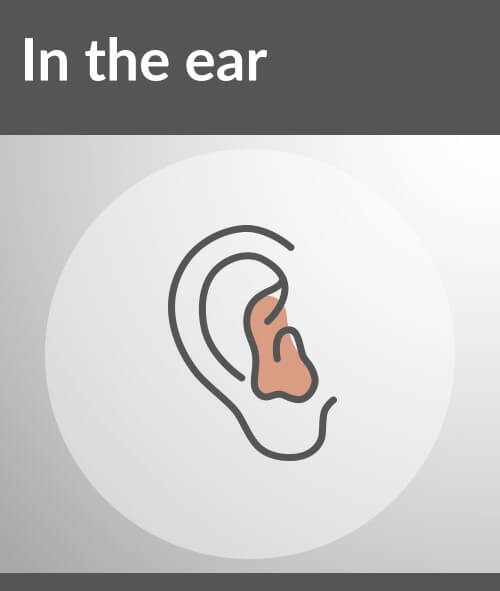 in the ear