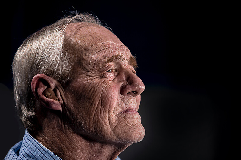What percentage of people aged 75 and over have disabling hearing loss?