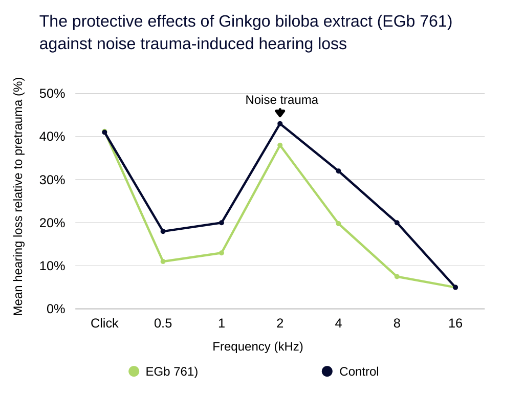 can hearing loss be reversed The protective effects of Ginkgo biloba extract (EGb 761) against noise trauma-induced hearing loss